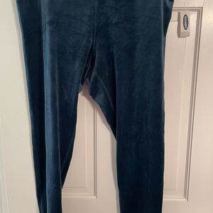 Velvet Leggings - Green